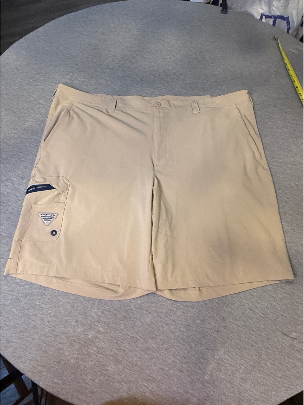 Columbia PFG Terminal Tackle Shorts - Tan Khaki, Men's Size 48 Big & Tall
